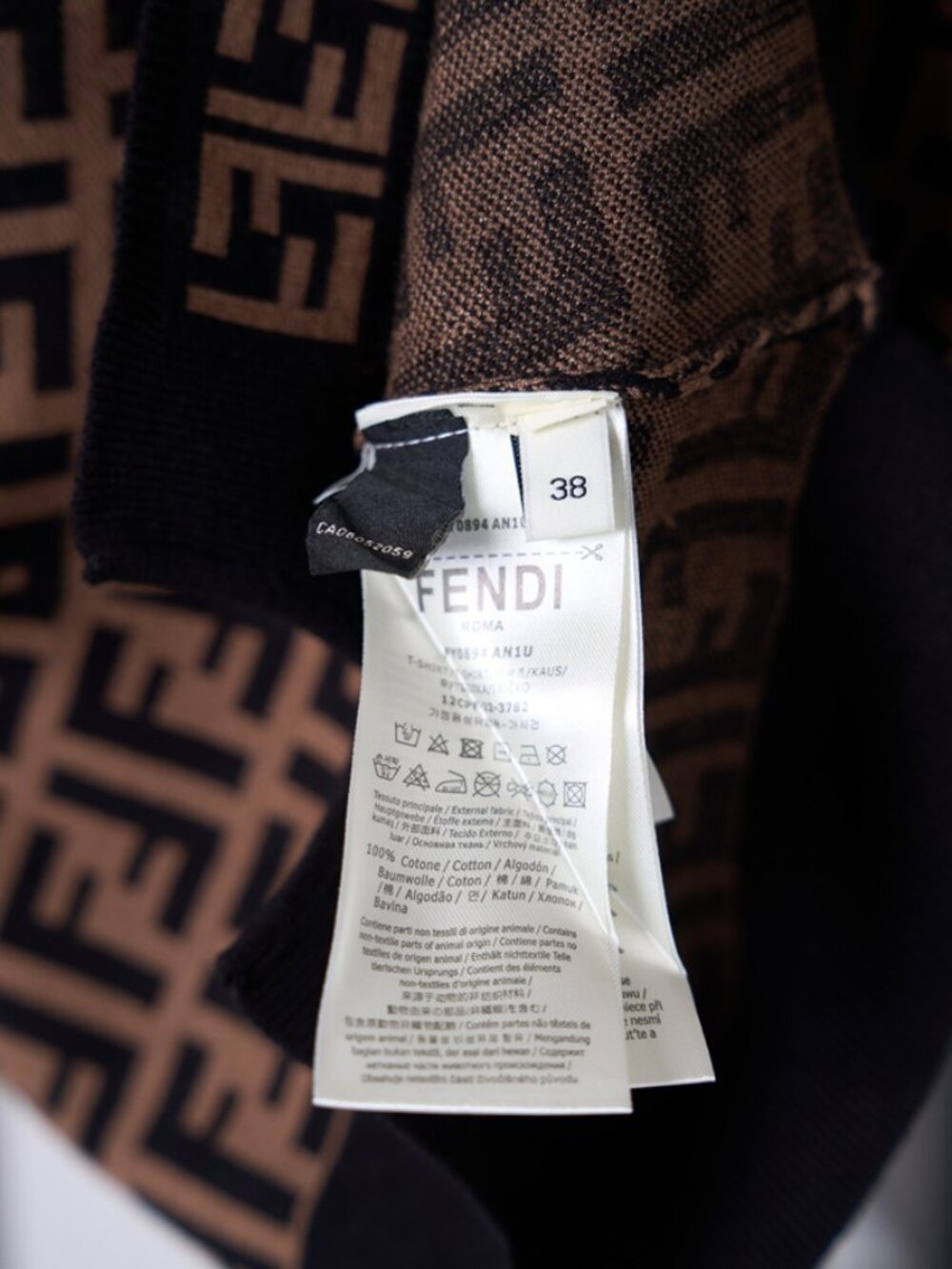 Fendi FF Monogram Cotton Knit Sweater - Picture 8 of 9